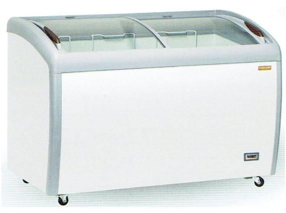 Congelatore a pozzetto vetri curvi scorrevoli CG 409A litri 370